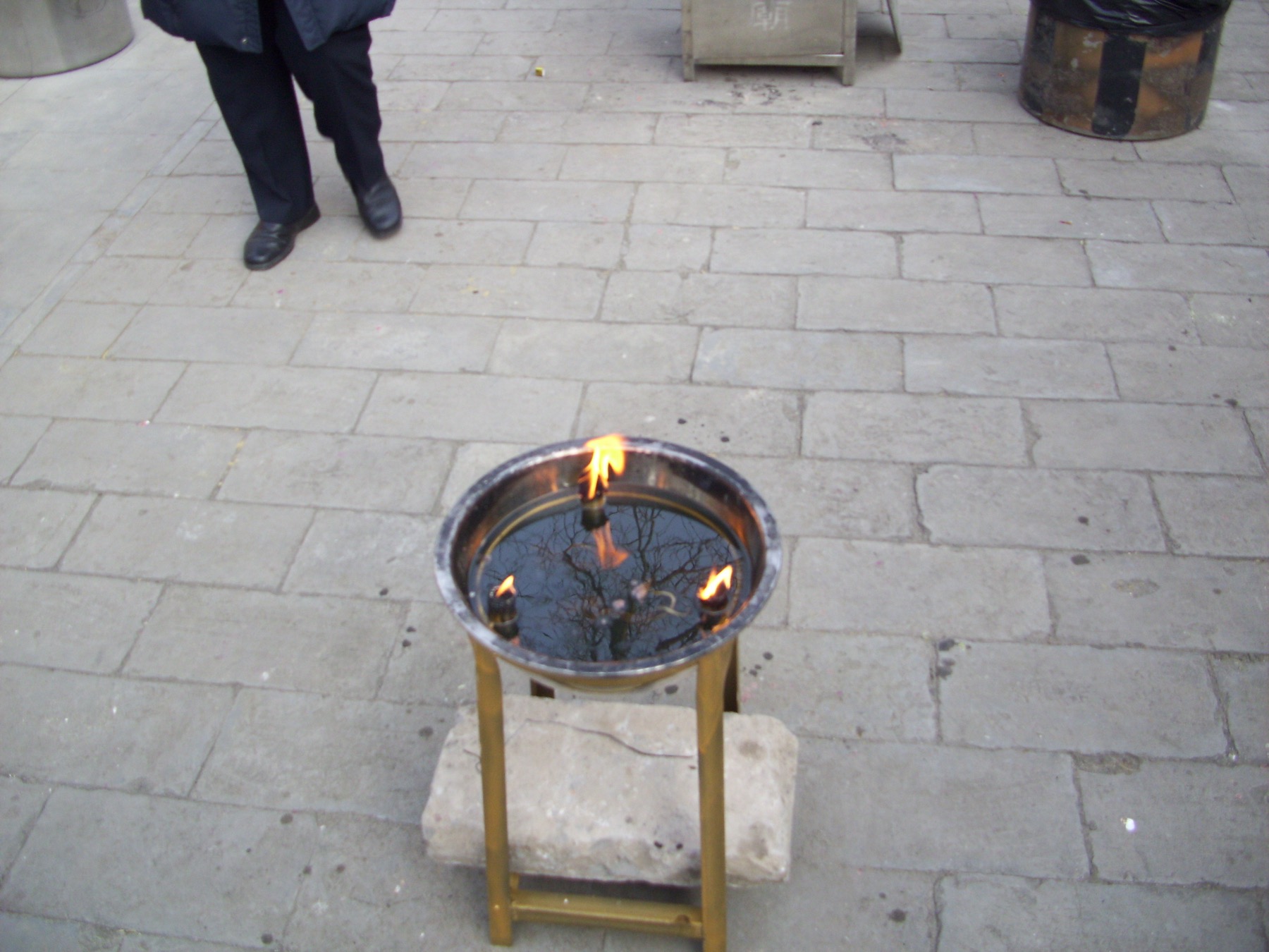 Incense sticks burn at Beijing’s Dongyue Temple.